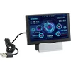Pusokei 5 colių Ips Usb ekranas, Pc Cpu Gpu Ram duomenų temperatūros monitorius, Usb C Ips viso matymo kampo Pc jutiklių skydelio ekranas su pagrindu ir šakotuvu, skirtas sistemoms