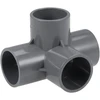Pvc 4 krypčių jungtis, 32 mm, 5 vnt.