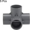 Pvc 4 krypčių jungtis, 32 mm, 5 vnt.