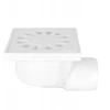 Pvc trapų grotelės dn50 10x10 šoninės baltos spalvos des