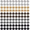 Pwshymi 100 vnt. 5 mm mini spaudžių rinkinys, 5 spalvų, apsauga nuo rūdžių, lengvi miniatiūriniai spaudės lėlėms, moterims ir vyrams