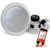 Kompiuterio kolonėlės Pyle pora 6.5" bluetooth įleidžiamų į sieną/lubas 2 krypčių universali namų garso kolonėlių sistema spyruokliniai greiti sujungimai polipropileno kūgio polimero aukštų dažnių garsiakalbis stereo garsas 200 vatų (pdicbt652rd)