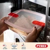 Pyrex® - Cook & Heat - 5 stiklinių indų rinkinys su hermetiškais dangteliais, tinkamas naudoti mikrobangų krosnelėje, be Bpa
