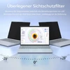 Pys magnetinė privatumo plėvelė nešiojamam kompiuteriui 15.6 colių 16:9 formato, apsauganti nuo šnipinėjimo, blokuojanti mėlyną šviesą, neatspindinti, nuimama privatumo ekrano plėvelė su 5 mm pločio stipriais magnetais
