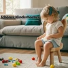 TV staliukas Qhens vaikiška medinė kėdė, vaikiška kėdė nuo 3 metų, iš tvirtos medienos, vaikų kambariui, 25 cm sėdynės aukštis su triušio ausimis, atlošu ir neslystančiais lipdukais, dovanos vaikams