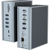 Qhou dokstotelė Usb C, 16 viename dokstotelė Usb C, trigubas Hdmi, ethernet, 3,5 mm audio, 2 Usb A ir Usb C 10 Gbps, skirta mac pro/air ir thunderbolt 3 nešiojamiesiems kompiuteriams