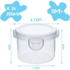 Qilzo® maisto indelių rinkinys kūdikių maistui, 24 vnt., 200 ml, be Bpa, tinkami naudoti mikrobangų krosnelėje, indaplovėje ir šaldiklyje, maisto indeliai su užspaudžiamu dangteliu, daugkartinio naudojimo