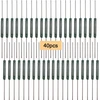 Qitindasen Premium Mka-14103 At10-15 stiklinis vamzdelinis reed jungiklis, 2 x 14 mm kontaktinis magnetinis reed jungiklis, magnetinės indukcijos jungiklis, reed kontaktinis uždarytuvas (n/o) magnetinio valdymo jungiklis, 40 vnt. pakuotė
