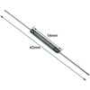 Qitindasen Premium Mka-14103 At10-15 stiklinis vamzdelinis reed jungiklis, 2 x 14 mm kontaktinis magnetinis reed jungiklis, magnetinės indukcijos jungiklis, reed kontaktinis uždarytuvas (n/o) magnetinio valdymo jungiklis, 40 vnt. pakuotė