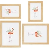 Lova Qmling 4 nuotraukų rėmelių rinkinys 10 x 15 cm 15 x 20 cm, mediniai nuotraukų rėmeliai su akriliniu stiklu ir galine panele, maži nuotraukų rėmeliai kabinimui ir statymui, nuotraukų rėmelis svetainei, miegamajam