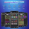 Pakabinamas šviestuvas Qnoavve Led Programuojamas ekranas, 37 x 9 cm Led ženklas su Bluetooth programėlės valdymu, lanksti Usb 5 V Led rezultatų suvestinė, personalizuotas šviesos ženklas automobiliui, sunkvežimiui, parduotuvei, barui, viešbučiui, reklamai