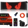 Pakabinamas šviestuvas Qnoavve Led Programuojamas ekranas, 37 x 9 cm Led ženklas su Bluetooth programėlės valdymu, lanksti Usb 5 V Led rezultatų suvestinė, personalizuotas šviesos ženklas automobiliui, sunkvežimiui, parduotuvei, barui, viešbučiui, reklamai