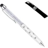 Quality 2-in-1 talpusis jutiklinio ekrano rašiklis ir tušinukas su Swarovski kristalais. Nemokamas Papildymas - pardavėjas iš Jk (baltas)