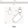 Pakabinamas šviestuvas Qub Focus Iii 1-fazė Led bėgių sistema, 300 cm, 5 x Gu10 prožektoriai, 3 x 1 m bėgeliai, I formos, lubų prožektorius, baltas, išplečiama ir lanksti, suderinama su Led, modernaus dizaino spot lempa