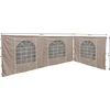 Quick Star 2 šoninės sienelės su pvc langu 300 x 193 cm / 400 x 193 cm, skirtos pavėsinei Sahara 3 x 4 m, smėlio spalvos