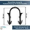 Quick2fix® 1000 vnt. segtukų rinkinys grindiniam šildymui / suvirinti - grindinio šildymo vamzdis - profesionalūs segtukai - šildymo vamzdžio laikiklis - grindinio šildymo vamzdžio laikiklis - pagaminta