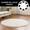 Qwork® 16 vnt. neslystančių kilimų pagrindų, 80x80 mm, širdelės formos