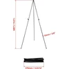 Qwork® 168 cm sulankstomas metalinis molbertas su laikymo krepšiu - reguliuojamas, išlaiko iki 7kg - skirtas meno ekspozicijoms, vestuvių ženklams, plakatams