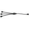 Qwork 5v Argb Splitteris: 1 į 3, 30cm, Cpu aušintuvams ir ventiliatoriams