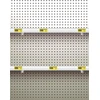 Qwork® 60 x perforuoti sieniniai kabliukai, kabliukai perforuotoms lentoms, įrankių sieniniai kabliukai prekybos ekspozicijoms (10 cm)