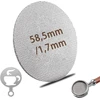 Qzkjqdd Puck Screen 58 mm, kavos priedai su traukimo forma, portafiltro priedai, 1,7 mm storio, 150 μm 316 nerūdijantis plienas, daugkartinio naudojimo, tikslus maltos kavos užpildymas, nerūdijantis, skirtas 58 mm