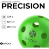 Rackx Pickleball Dot26 kamuoliukai – aukščiausios kokybės, specialiai skirti žaidimams patalpose – 26 skylutės – 4 vnt. pakuotė