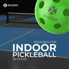 Rackx Pickleball Dot26 kamuoliukai – aukščiausios kokybės, specialiai skirti žaidimams patalpose – 26 skylutės – 4 vnt. pakuotė