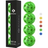 Rackx Pickleball Dot26 kamuoliukai – aukščiausios kokybės, specialiai skirti žaidimams patalpose – 26 skylutės – 4 vnt. pakuotė