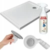 Radaway Doros F stačiakampis душеlio padėklas 120x80 cm žemas antibakterinis baltas economy
