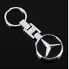 Raktų pakabukas Pakabutis su Mercedes-benz logotipu, sidabro spalvos chromuotas, juodas metalinis