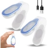 Ranjima naktinė lemputė žindymui, 2 led lempučių rinkinys su spaustuku, mini naktinė lemputė slaugytojai, įkraunama usb, žibintuvėlis su spaustuku ant drabužių, led saugos lemputė mokyklinei kuprinei, skirta stovyklavimui (mėlyna)