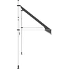 Rankiniu būdu ištraukiama markizė, antracito spalvos, 400cm