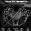 Rankomis siūtas vairo rato užvalkalas, natūralios odos vairo rato užvalkalas, universalus siuvimo automobilio vairo rato užvalkalas, "pasidaryk pats" automobilio vairo rato užvalkalas iš karvės odos, tinka 37-39 cm vairams
