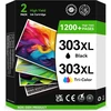 Rašalo kasetės Hp 303xl Juoda/spalvota (750/450+ psl.)