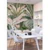 Rasch tapetai 590159 – fototapetai ant neaustinės medžiagos su palmėmis ir bananų lapais žalios ir smėlio spalvos iš kolekcijos Magicwalls – 3,00 m x 2,50 m (ilgis x plotis)