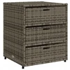Lauko baldų komplektas Rataninė sodo spintelė 55x59x69 cm, pilka