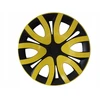 Ratlankio gaubtai 15 colių juodai geltoni Opel Vw Fiat Ford Mazda