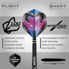 Raudona Dragon Peter Wright Snakebite 3: 22 arba 26 g volframiniai smigiai su plunksnomis ir kotais