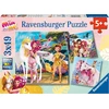 Ravensburger 3x49 detalių dėlionė: Elfių ir vienaragių pasaulis, nuo 5 metų