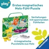 Ravensburger 4872 Play+ Magnetinis medinis dėlionės pojūtis: Džiunglės, 6 dėlionės dalys ir tvirta medinė lenta, medinė dėlionė, Fsc, vaikams nuo 1 metų