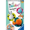 Ravensburger Becreative Pompom Animals - kūrybinis rinkinys vaikams nuo 6 metų, pomponai mergaitėms ir berniukams - 18429 - dovanos gimtadieniui, dekoravimo "pasidaryk pats"