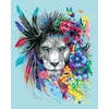 Ravensburger Creart 20130 Boho Lion paveikslas pagal skaičius suaugusiems, „pasidaryk pats“ paveikslų rinkinys su teptuku ir akriliniais dažais, dovana moterims ir vyrams, paveikslas suaugusiems
