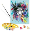 Ravensburger Creart 20130 Boho Lion paveikslas pagal skaičius suaugusiems, „pasidaryk pats“ paveikslų rinkinys su teptuku ir akriliniais dažais, dovana moterims ir vyrams, paveikslas suaugusiems