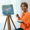 Ravensburger Creart 23651 - vandens lelijos (claude Monet) - piešimas pagal skaičius suaugusiems, „pasidaryk pats“ piešimo rinkinys su teptuku ir akriliniais dažais, dovana moterims ir vyrams, paveikslas suaugusiems