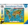 Ravensburger Dėlionė "gyvūnai Pasaulyje" 100 Detalių