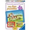 Ravensburger Dėlionės mano gyvūnų draugai 3x6 detalių