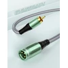 Stiprintuvas Rawaux xlr į rca kabelis, žemų dažnių garsiakalbio kabelis, xlr kištukas į rca kištuką, mikrofono kabelis, stereo garso mikrofono adapteris, skirtas cd grotuvui, garsiakalbiui, kondensatoriui, stiprintuvui (3m)