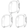 Rc-su 3 vnt. apsauginių Tpu dėklų nuo įbrėžimų ir ekrano apsaugų, skirtų fitbit sense 2/versa 4