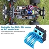Rc variklio aušintuvas su ventiliatoriumi, rc aušintuvo ventiliatorius, skirtas 1/10 elektrinio rc automobilio 380/390 variklio atnaujinimo priedams (mėlynas), kaip parodyta paveikslėlyje