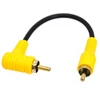 Rca kabelis stačiu kampu, 90 laipsnių Rca kištukas į kištuką, trumpas Rca stereo garso kabelis, paauksuotos jungtys namų kinui, žemų dažnių garsiakalbiui, Hdtv 15cm (male 90 Degree to Male)